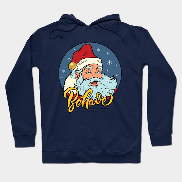 Pop Art Santa Hoodie by valentinahramov